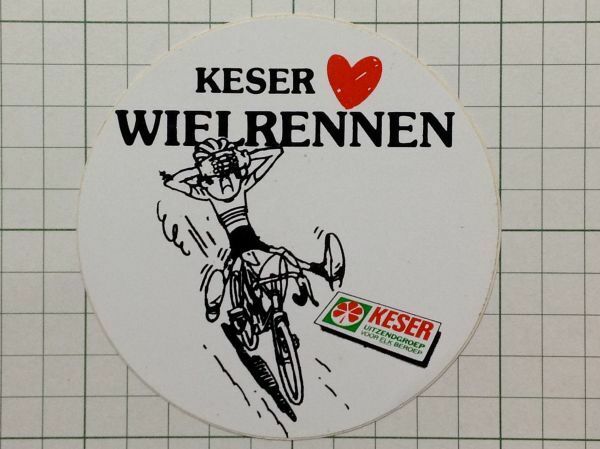 外国のステッカー： KESER 自転車 デザイン 広告 ビンテージ +Da