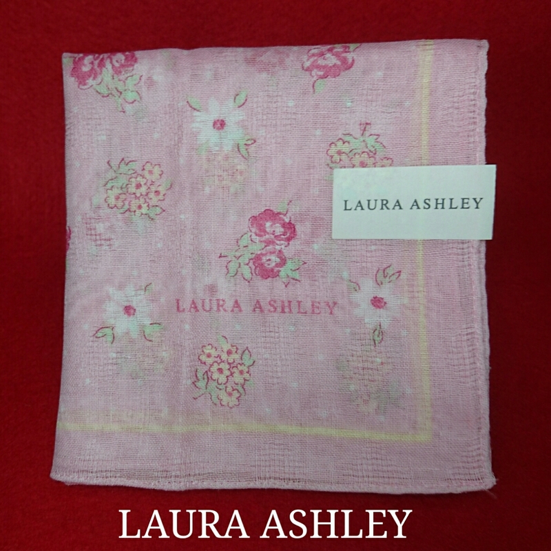 【未使用新品】　LAURA　ASHLEY　ローラアシュレイ　ハンカチ　27　 8133