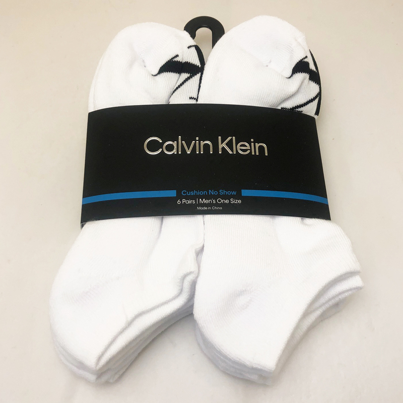 新品 わけあり Calvin Klein カルバンクライン メンズソックス 6枚組 ショート ホワイト