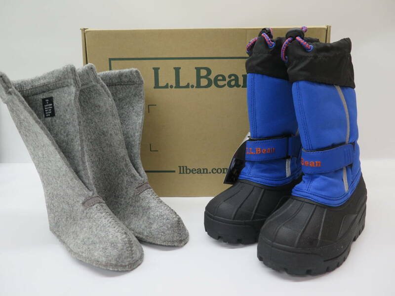 未使用保管品　L.L.Bean Kids' Northwoods Boots　LLビーン　キッズ・ノースウッズ・ブーツ　サイズ：10（16.5㎝）ブルー