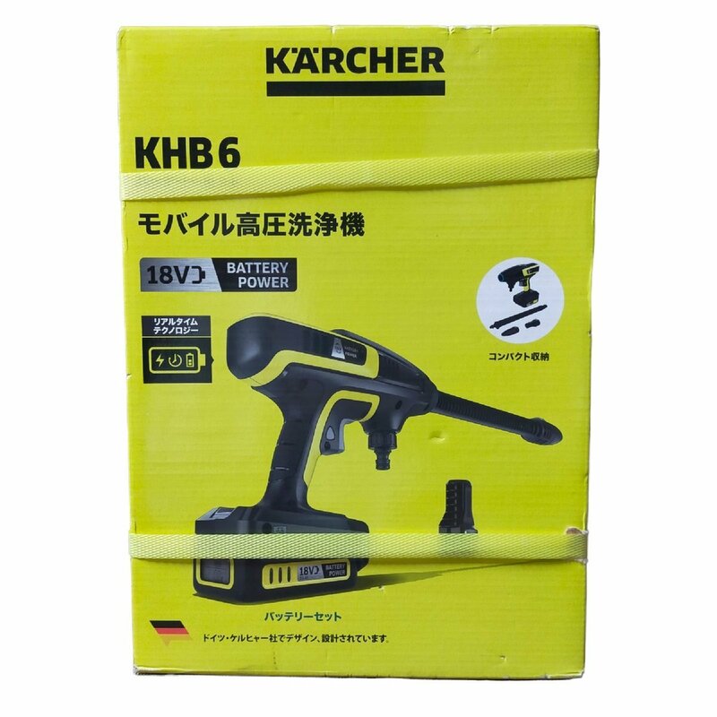 ◆未使用品◆ケルヒャー(KARCHER) KHB6 モバイル高圧洗浄機 バッテリーセット V45407NF