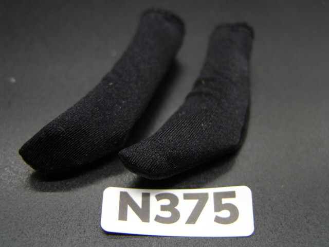 【 N375 】1/6ドールパーツ：ITPT製 WWII ドイツ軍 黒色ソックス（色移りします）【 長期保管・ジャンク扱い品 】