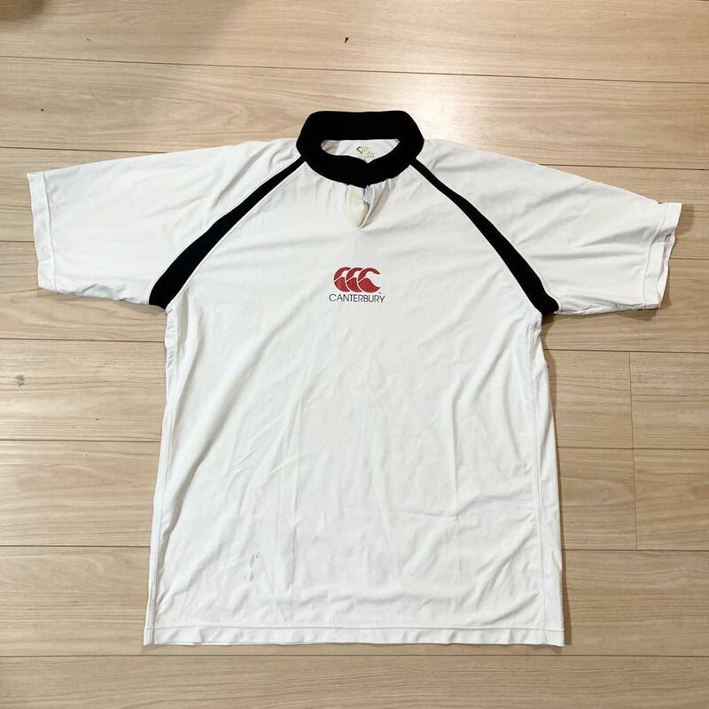 CANTERBURY カンタベリー ラガージャージ ラガーシャツ ポロシャツ 半袖シャツ 5Lサイズ 白 大きいサイズ オーバーサイズ ラグビー