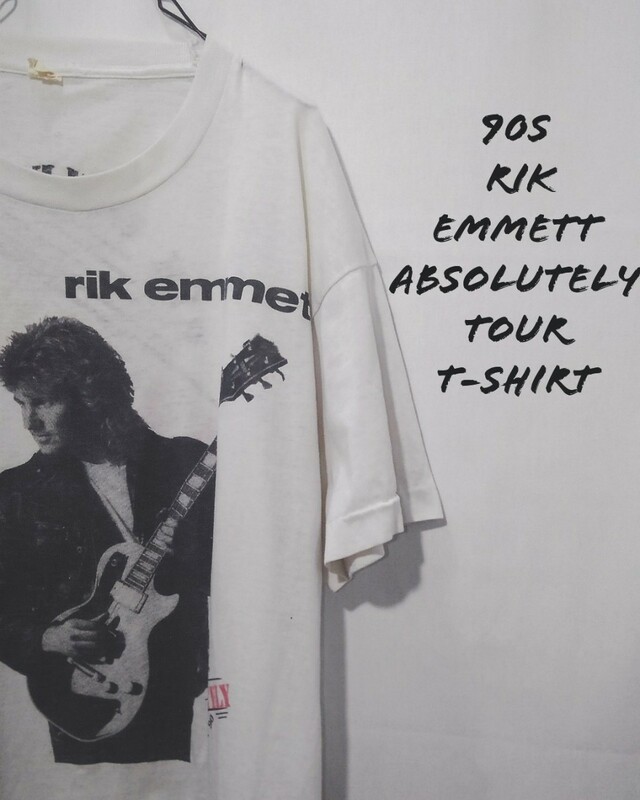 Vintage Rik Emmett Absolutely tour t-shirt 90s リック エメット アブソリュートリー ツアー Tシャツ トライアンフ バンドT ビンテージ