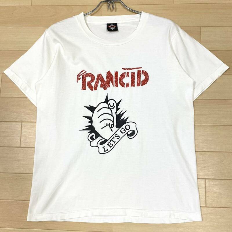 GTSボディ RANCID/ランシド バンドTシャツ メンズS ホワイト