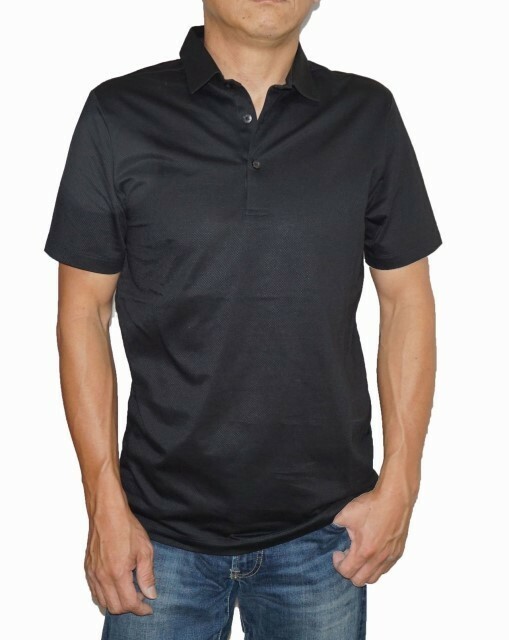 ニコル セレクション NICOLE selection 半袖ポロシャツ 黒 8266-9500 メンズ ブラック 夏物 表記サイズ46（M)
