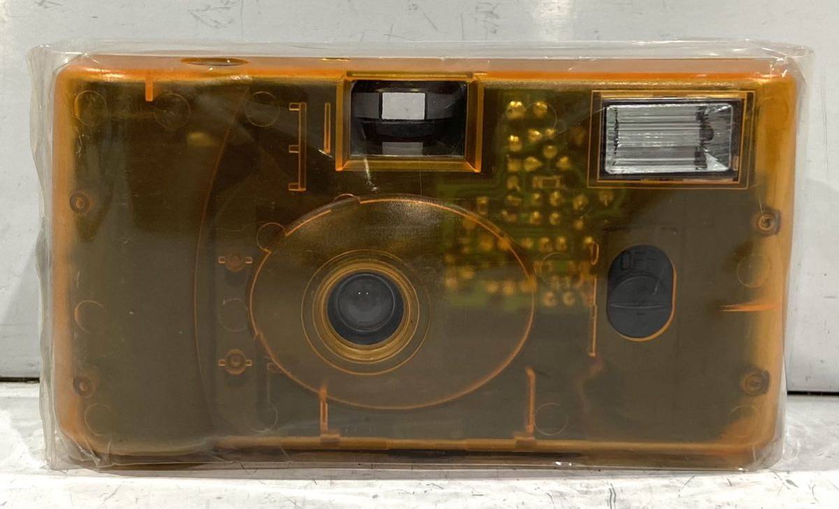 230701J☆ メーカー不明 使い捨て フィルムカメラ スケルトンボディー ♪配送方法＝おてがる配送宅急便(EAZY)♪