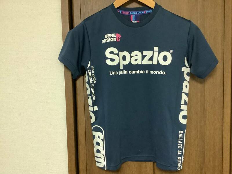 SPAZIO スパッツィオ　半袖トレーニングシャツ　150サイズ　ネイビー　送料無料　