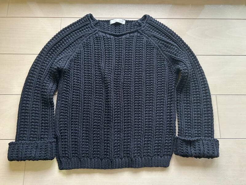 新品未使用★アナカ Unaca KNIT セーター　ニット　プルオーバー　38サイズ　黒★ざっくり編みニット