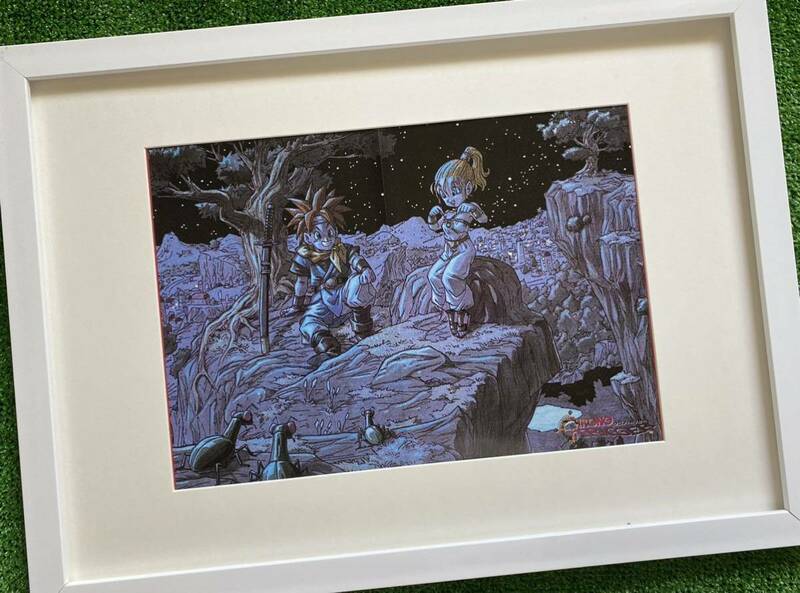 【額装品】クロノトリガーA Chrono Trigger ファミコン　鳥山明　検)セル画　原画　ポストカード　イラスト