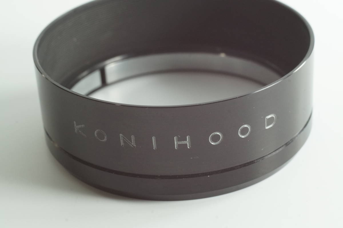 289『並品』KONIHOOD 51mm フィルター径49mm カブセ式 標準用メタルフード