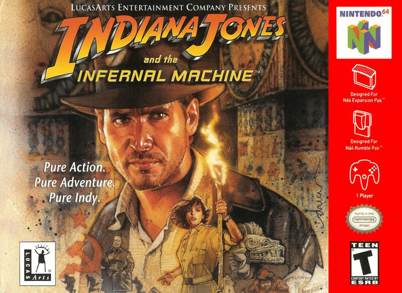 ★送料無料★北米版 Indiana Jones and the Infernal Machine N64 インディージョーンズ ニンテンドー64