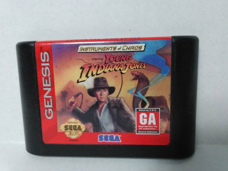 ★送料無料★北米版 インディ・ジョーンズ 若き日の大冒険 Instruments of Chaos Starring Young Indiana Jones SEGA セガ