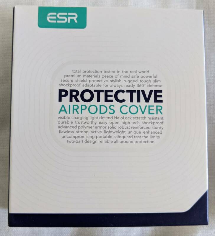 【1円出品】ESR PROTECTIVE AirPods ケース 白 ブラシ 持ち運び便利 