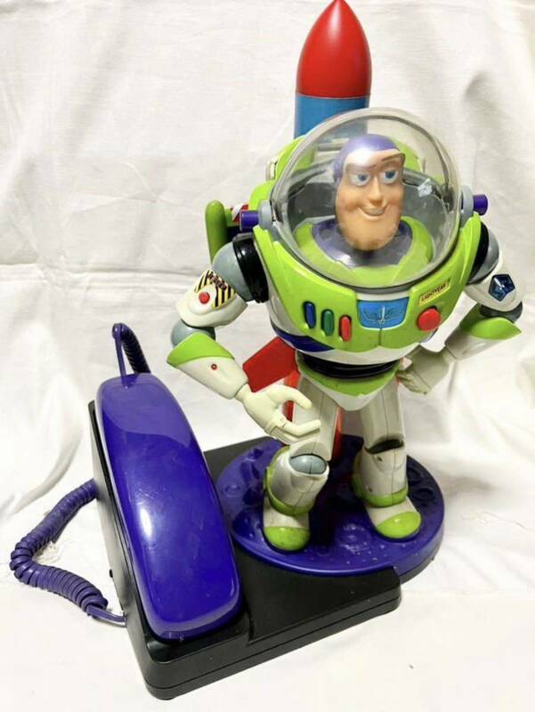 【送料無料】超貴重！トイストーリー☆buzz lightyear telephone バズライトイヤー テレフォン 電話機☆disneypixarディズニーピクサー海外