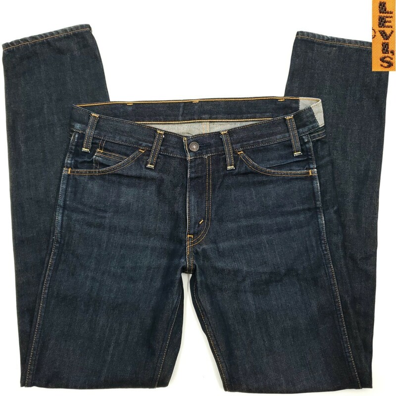 オレンジタブビッグE◆Levi's 68606◆W32日本製ビンテージ復刻ジーンズリーバイス606スリムスキニーメンズデニムレプリカLVC501XX好きも675