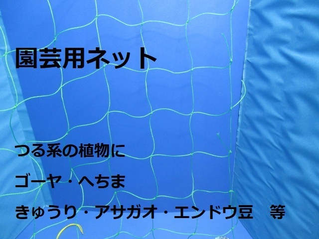 新品★園芸用ネット 網 グリーンネット 長さ約220cm 幅約180cm 網目約20cm つる系植物 家庭菜園 ゴーヤ ヘチマ きゅうり エンドウ★12130