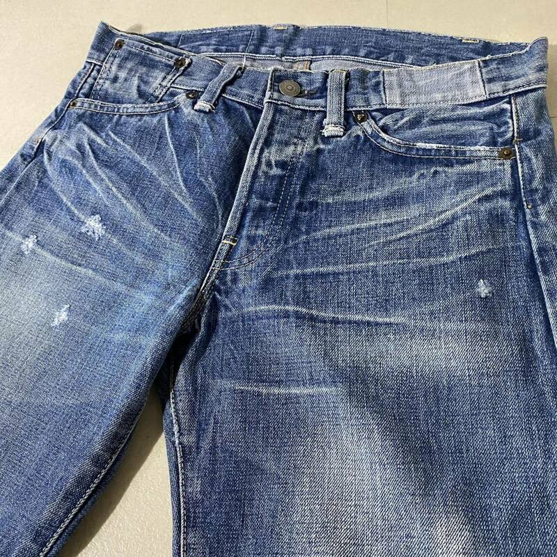 Levi's リーバイス LVC LEVI’S VINTAGE CLOTHING 66501 再構築ジーンズ ビッグE インディゴ ヒゲ デニム 日本製【30】