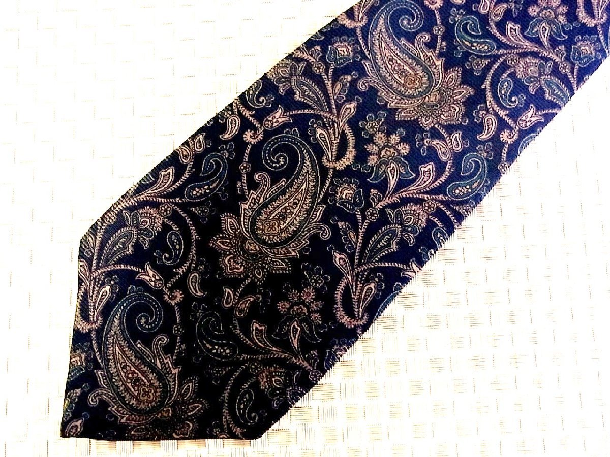 ♪32236D♪状態並品【ペイズリー 植物 柄】ジョージケント【GEORGEKENT】ネクタイ