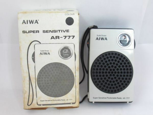 W 13-11 当時物 ヴィンテージ AIWA ポケッタブルラジオ AR-777 AMラジオ 6トランジスタダイオード 携帯ラジオ ジャンク