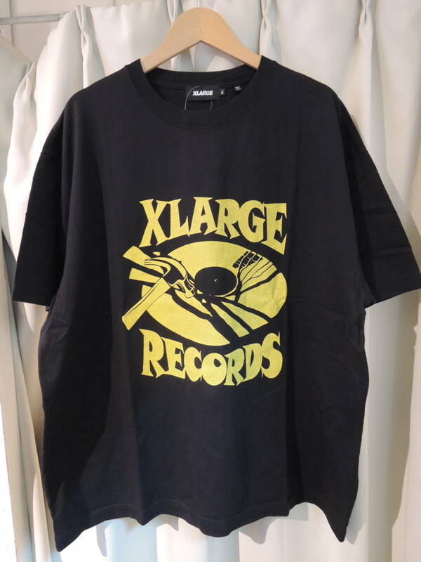 X-LARGE XLARGE エクストララージ BREAK THE RECORDS S/S TEE ブラック XLサイズ 人気商品 送料￥230～ 値下げ！