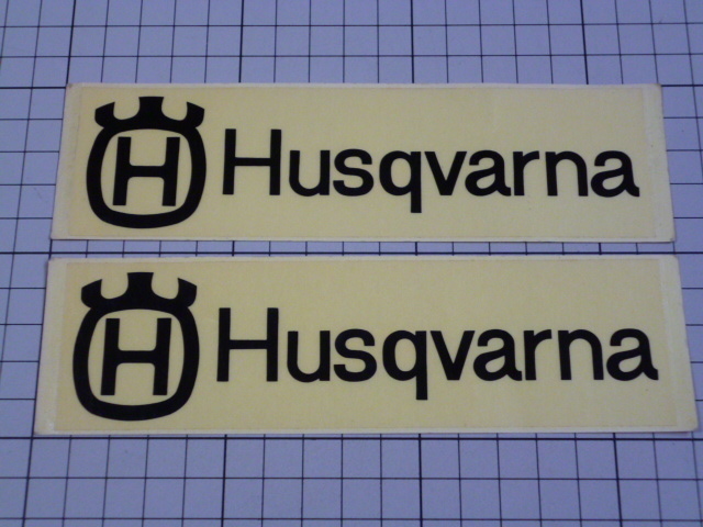 Husqvarna ステッカー 2枚 当時物 です(160×45mm) ビンテージ ハクスバーナ