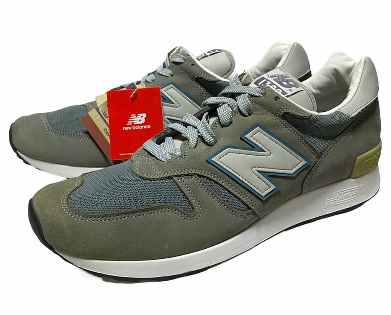 未使用品 USA製 2010年 new balance ニューバランス M1300 JP D STEEL BLUE/OYSTER US12 30㎝