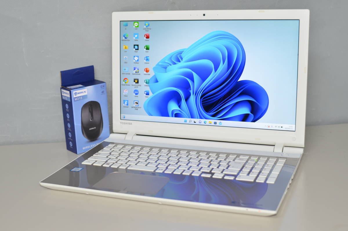 中古良品ノートパソコン Windows11+office 爆速SSD512GB 東芝 T75/UG core i7-6500U/メモリ8GB/15.6インチ/無線内蔵/ブルーレイ/Webカメラ