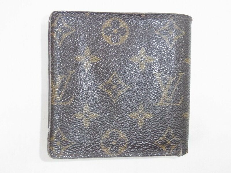 ルイヴィトン LouisVuitton 二つ折り財布 モノグラム ポルトフォイユ・マルコ M61675 CA09111 中古品