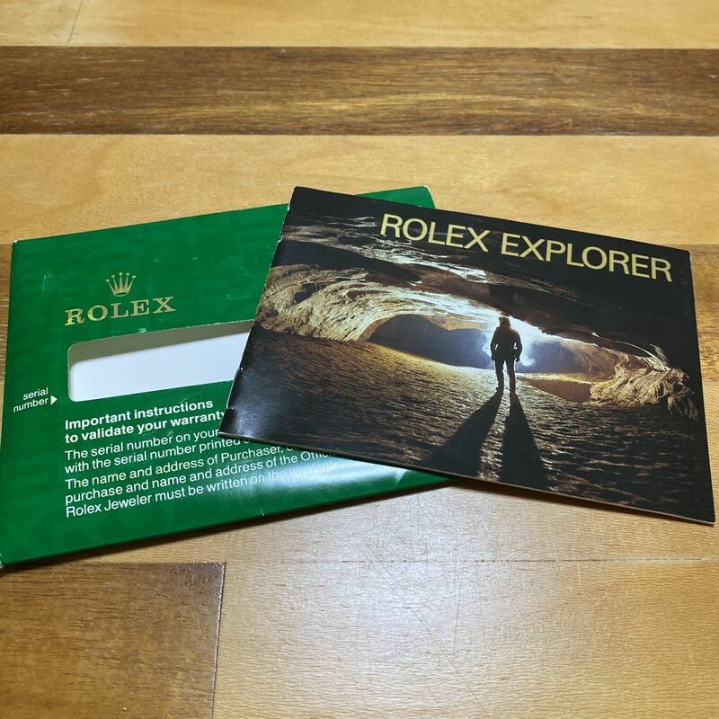 3213【希少必見】ロレックス エクスプローラー 冊子 取扱説明書 1998年度版 ROLEX EXPLORER ケースセット