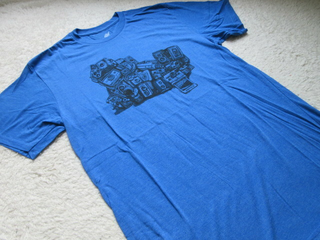 未使用新品　バートン　Tシャツ　青カメラL　BURTON