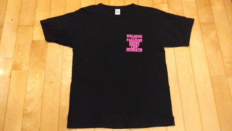【中古】Tシャツ 初代恵比寿マスカッツ 2ndライブ Zepp OSAKA、Zepp TOKYO 黒ピンク Lサイズ