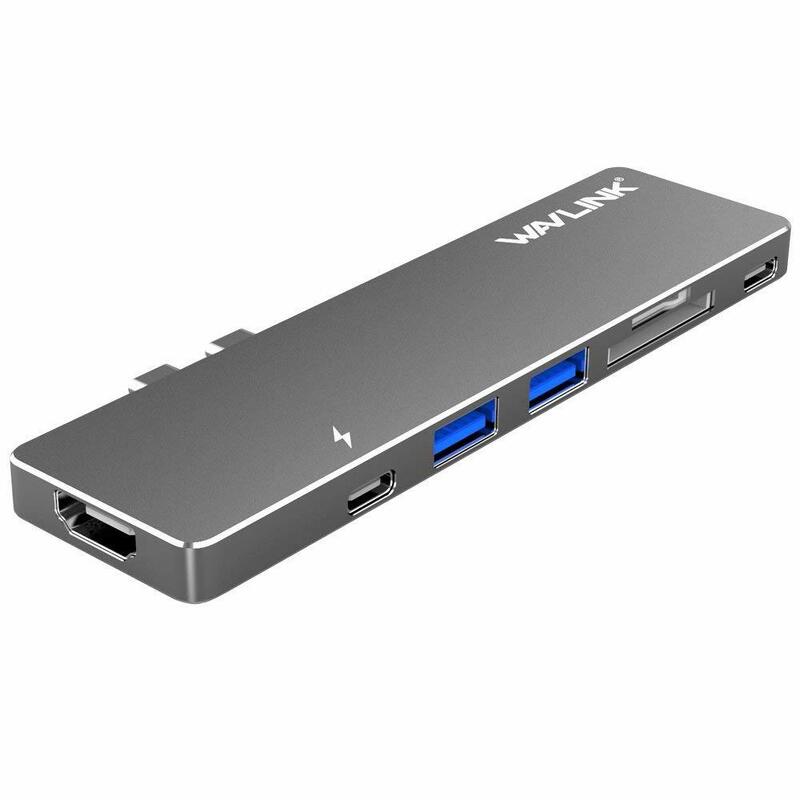 新品未使用品 Wavlink USB C Hub Type C adapter MacBook Pro 13/15 2016&2017対応 サンダーボルト3 アルミニウム