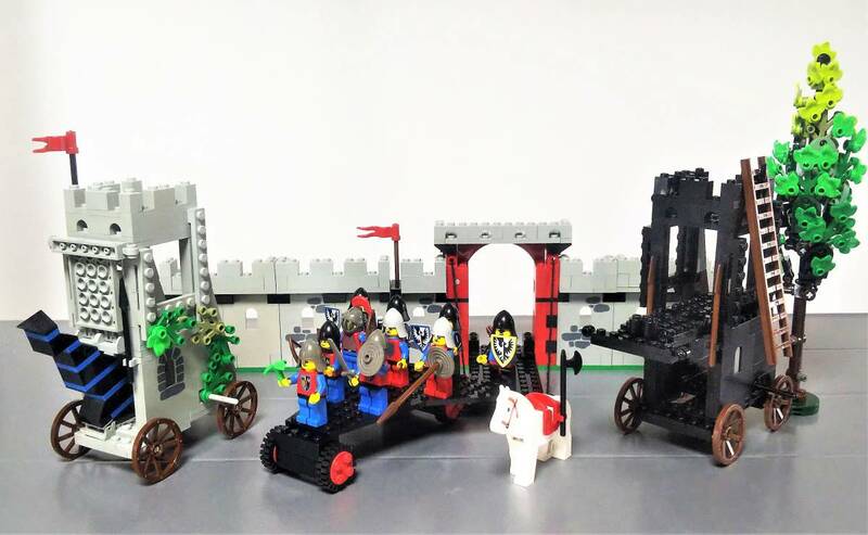 レゴ LEGO 6061 攻撃塔 カラバリ Siege Tower アイデアブック200の城壁 ミニフィグ お城シリーズ クルセイダー ブラックファルコン