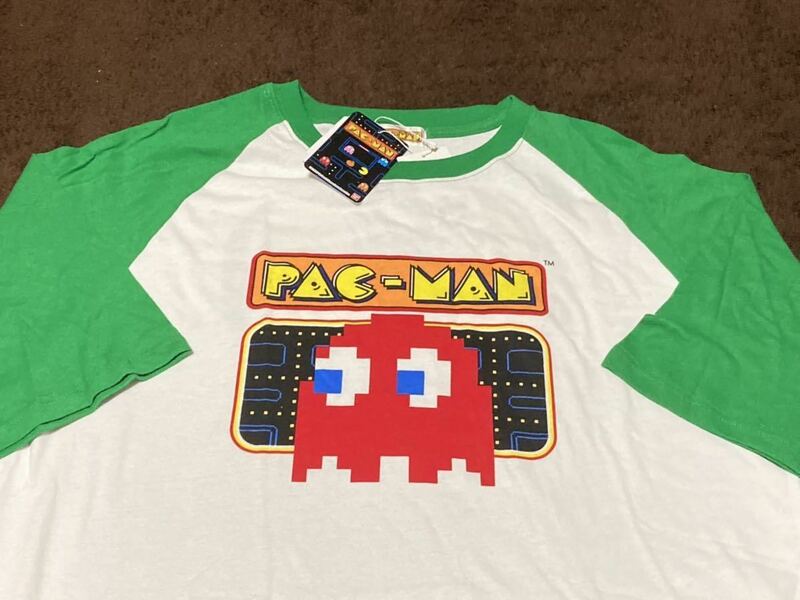 【Lサイズ】新品 パックマン バンダイ ナムコ ファミコン レトロ ゲーセン ドット絵 c