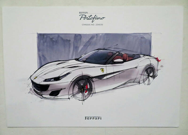 Ferrari 純正 ポルトフィーノ オーナー限定 オリジナル リトグラフ レア 未使用品