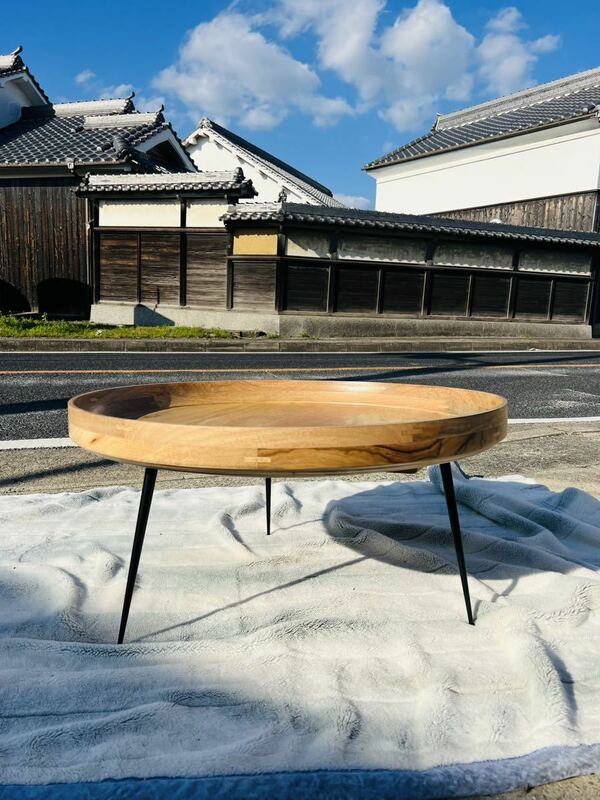Mater Bowl Table Mango Wood Natural メーター ボールテーブル/XL/ナチュラル/サイド 丸 ラウンド コーヒー/リビング/デンマーク/北欧
