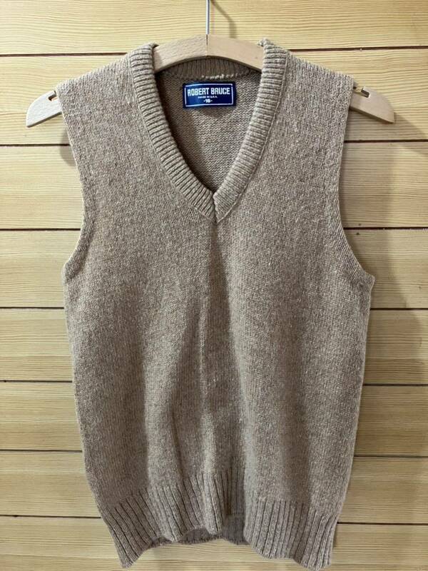 80s USED ROBERT.BRUCE KNIT VEST Made in USA 古着 80's ニットベスト女性用 アメリカ製 サイズS/Mくらい 送料無料