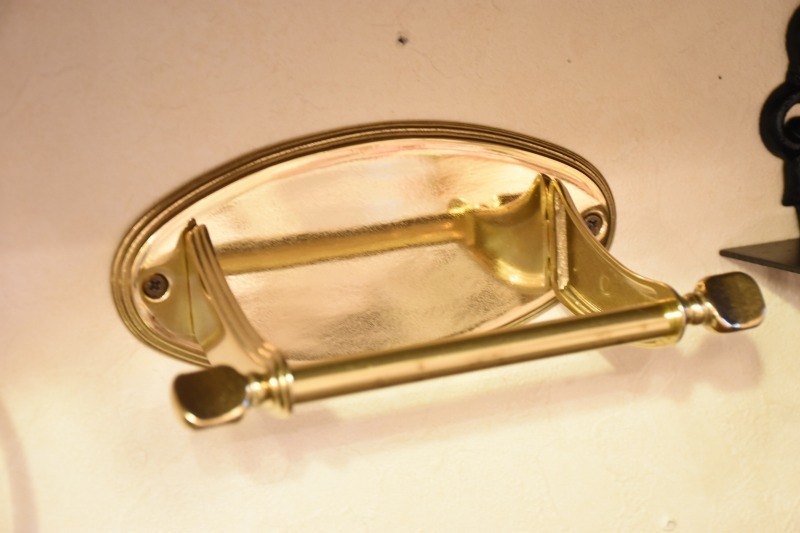 PAY3・C-A1*ブラス*トイレ・ペーパーホルダー*イタリア製*真鍮*クラシック*シンプル*トイレットペーパーホルダー*豪華