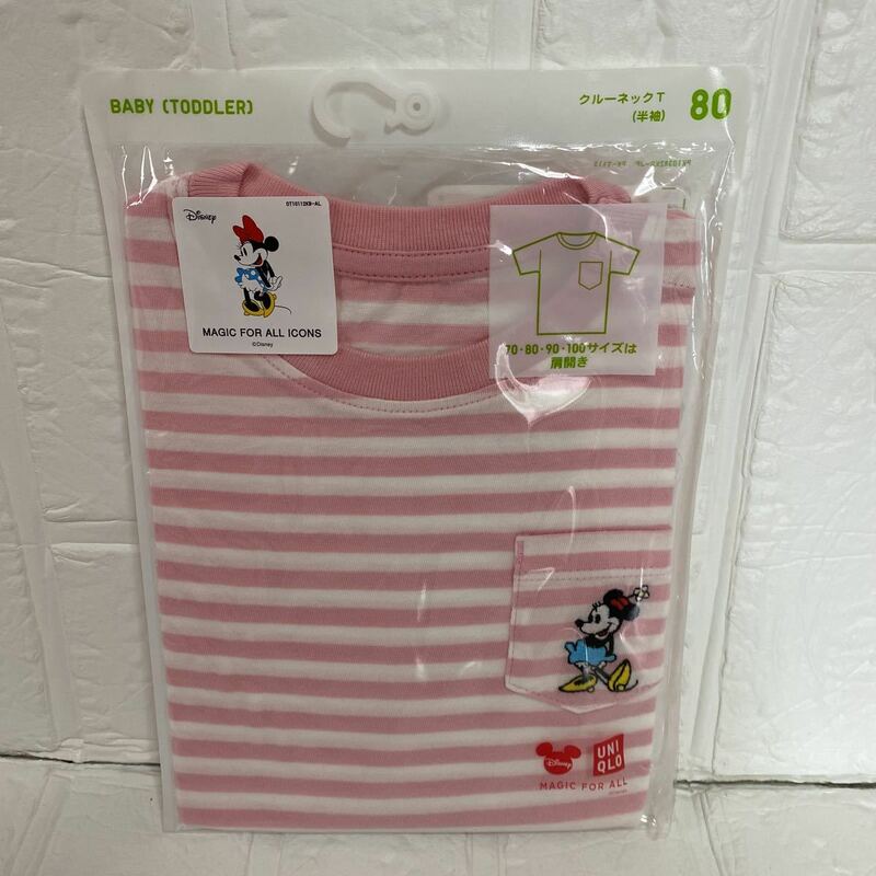 UNIQLO ディズニー　ミニーちゃん　半袖Tシャツ　80