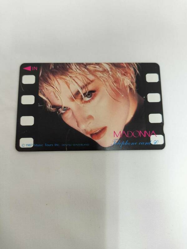 【未使用】 テレホンカード マドンナ madonna 1987 Music Tours 50度数 テレカ 現状品