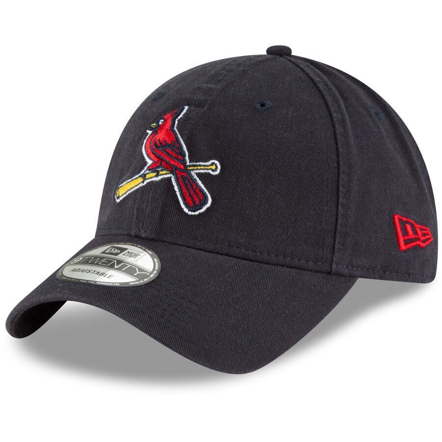 USA正規品 NEWERA ニューエラ 9Twenty ストラップバックキャップ MLB セントルイス カージナルス Cardinals 紺 Secondary ヌートバー