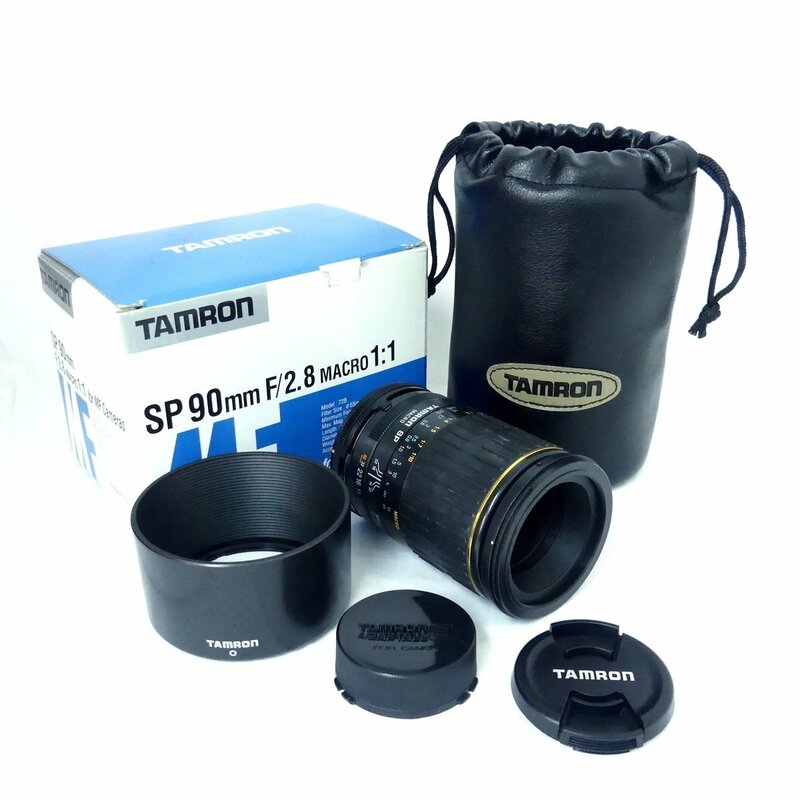 TAMRON タムロン SP MACRO 90mm F2.8 カメラレンズ、ADAPTALL2 C/FD USED /2307C