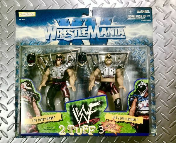 入手困難!未開封! WWF Wrestle Mania XV 2 Tuff 3 / ザ・ロード・ウォリアーズ / Jakks Pacific製/ フィギュア!