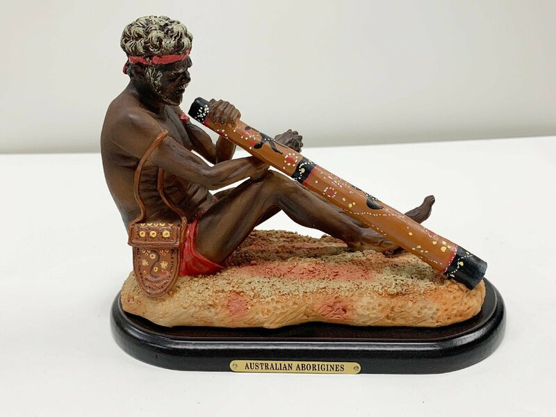 ディジュリドゥ 演奏 オーストラリア アボリジ 民族 インテリア 海外 置物 オブジェ インテリア 飾り 雑貨