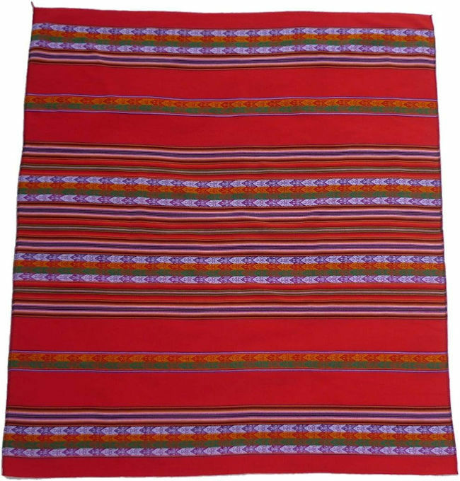 ペルー 民族織物 MA-T05 フォルクローレ衣装 アンデス マンタ インカ柄 伝統織物 クスコ フォルクローレ音楽 民族衣装 フォルクローレ音楽