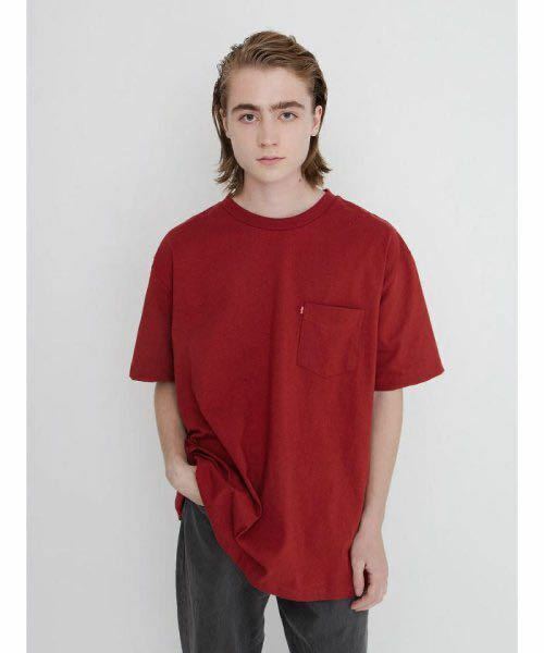 未使用タグ付き リーバイス MADE IN THE USA BOXY Tシャツ RED DAHLIA 新品