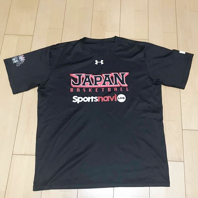 バスケットボール 日本代表 アカツキジャパン アンダーアーマー 選手支給品 Tシャツ AKATSUKI JAPAN FIVE アカツキファイブ UNDER ARMOUR 