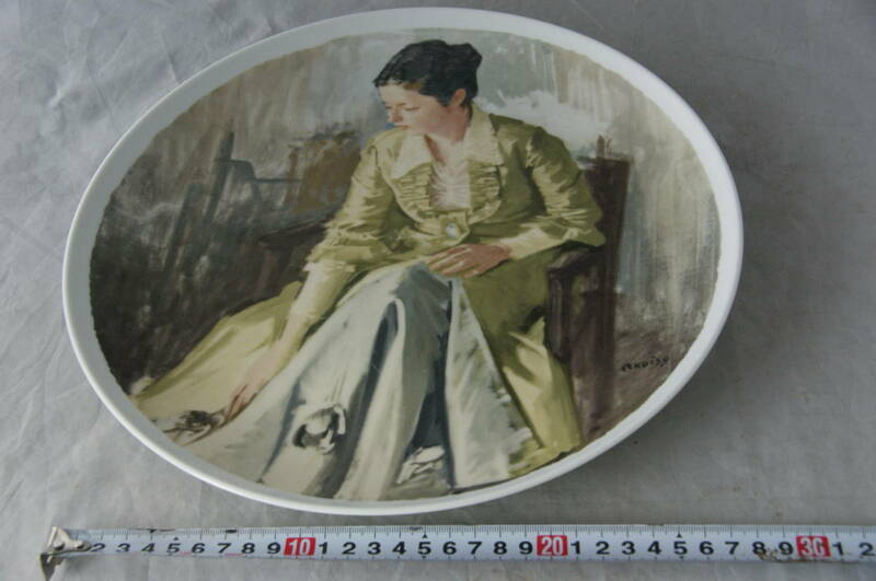 UMEDA ART NARUMI ナルミ 絵皿 飾り皿 31cm