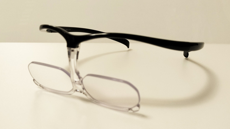送料無料　シャルマン　ダブルルーペ　ブラック　メガネの上から楽に掛けられる　頻繁に掛け外しをする手間がない　メガネ型ルーペ